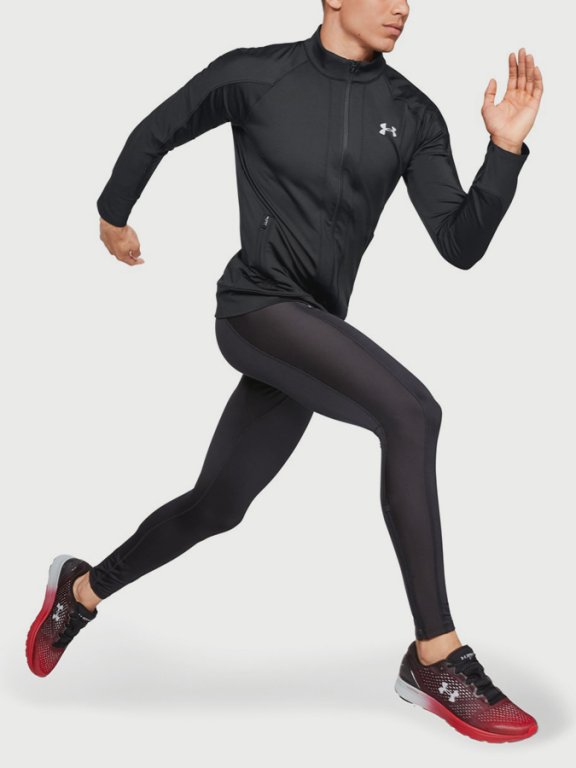 Bunda Under Armour Coldgear Run Knit Jacket Man Black