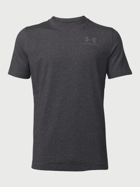 Triko Under Armour EU Cotton Short Sleeve Jr Black