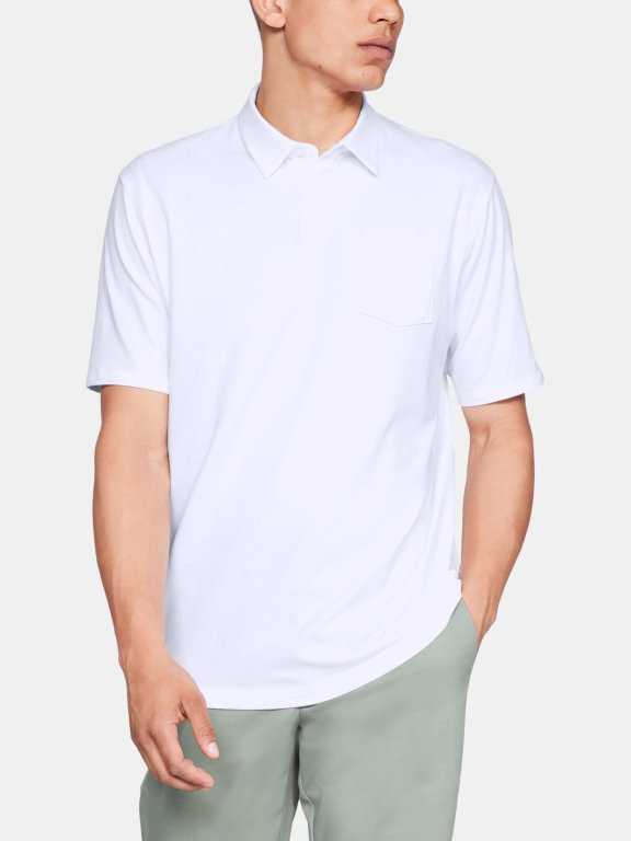 Triko Under Armour CC Scramble Polo Man White