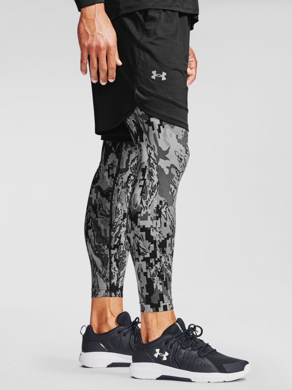 Legíny Under Armour Armour HG 2.0 Print Lgs Man Black