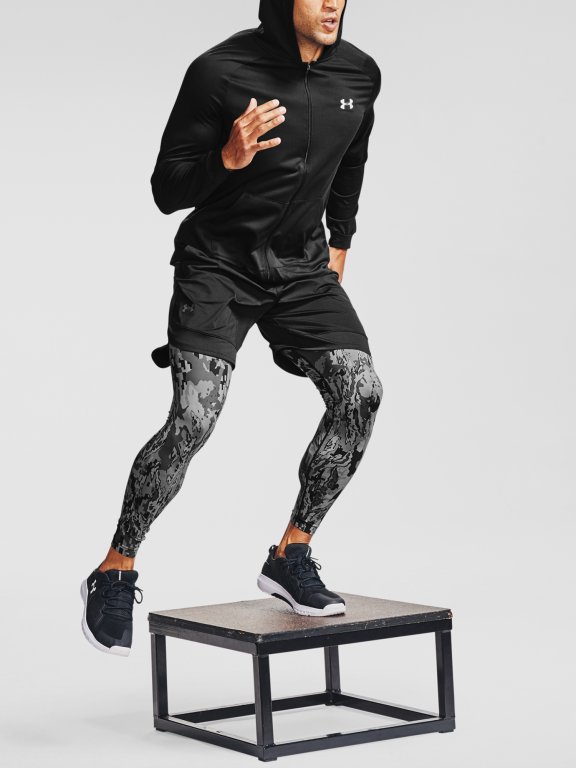 Legíny Under Armour Armour HG 2.0 Print Lgs Man Black