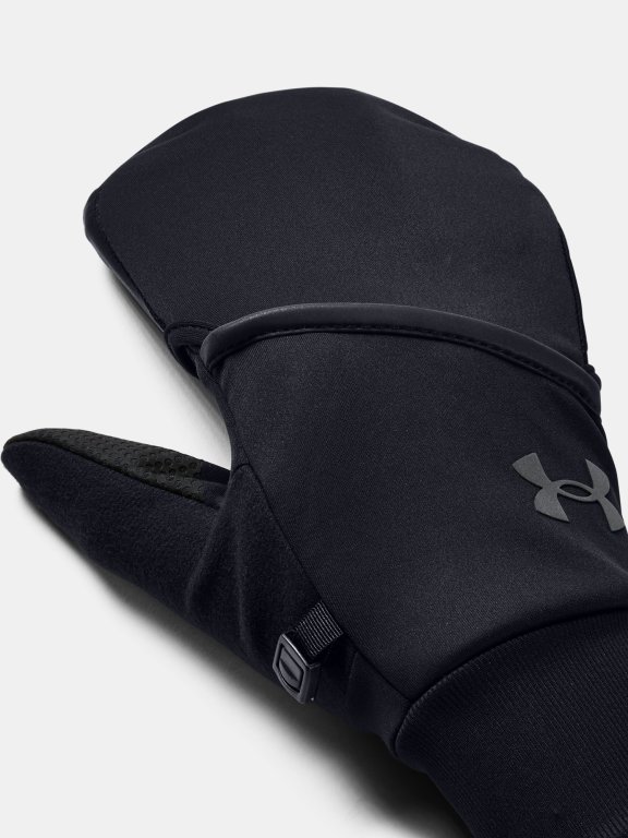 Rukavice Under Armour Convertible Run Gloves Man Black