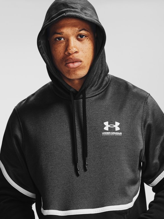 Mikina Under Armour Rival Fleece AMP HD Man Black