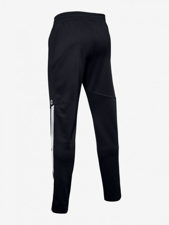 Tepláky Under Armour Athlete Recovery Knit Warm Up Bottoma Man Black