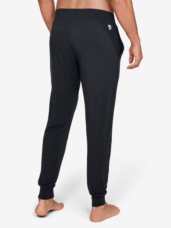 Tepláky Under Armour Recovery Sleepwear Jogger Man Black