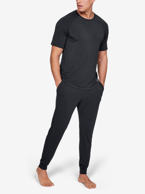 Tepláky Under Armour Recovery Sleepwear Jogger Man Black