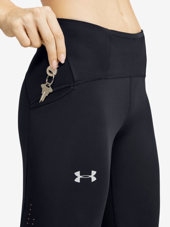 Legíny Under Armour Qlifier Speedpocket Perforated An Wmn Black