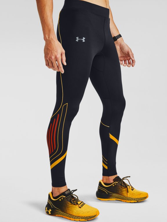 Legíny Under Armour Qualifier SpeedPocket Hea Man Black