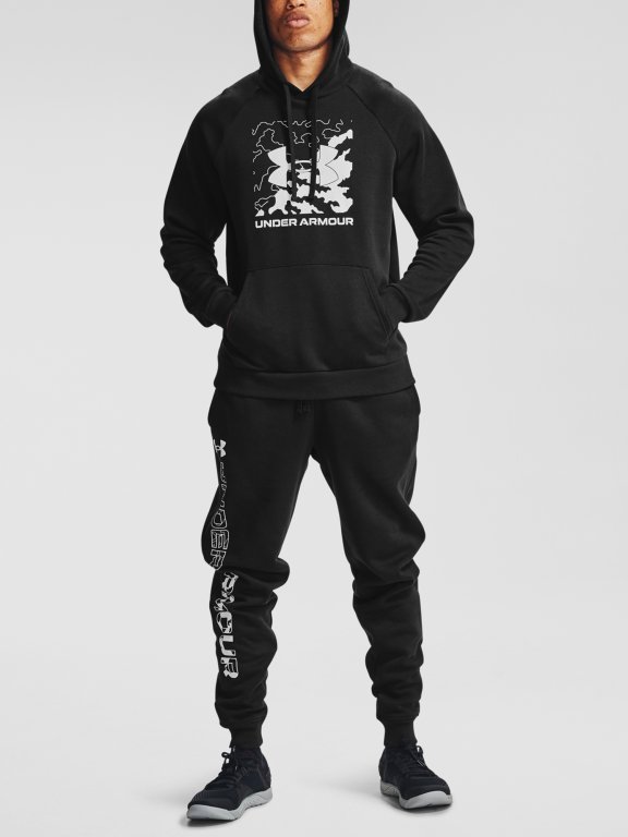 Mikina Under Armour Rival Fleece Box Logo HD Man Black