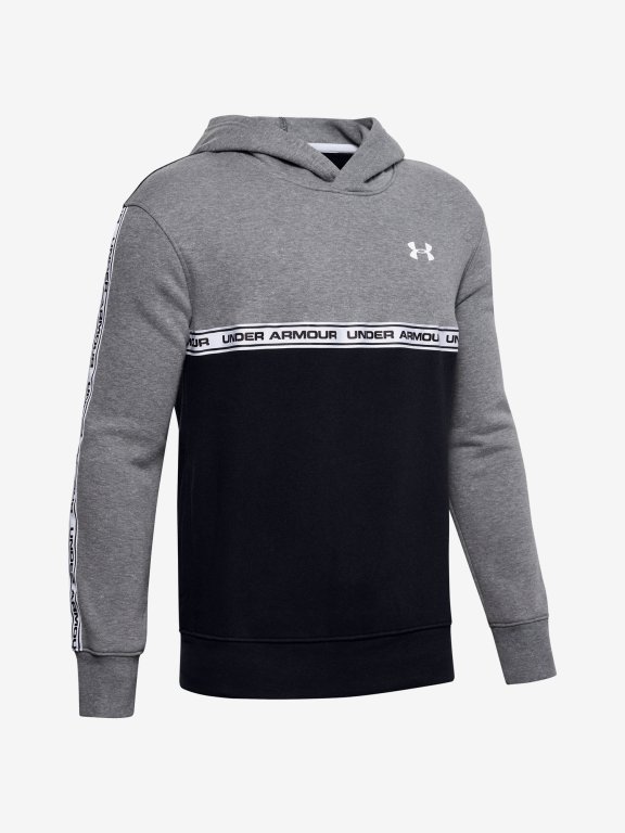 Mikina Under Armour Sportstyle Fleece Hoodie Jr Gray