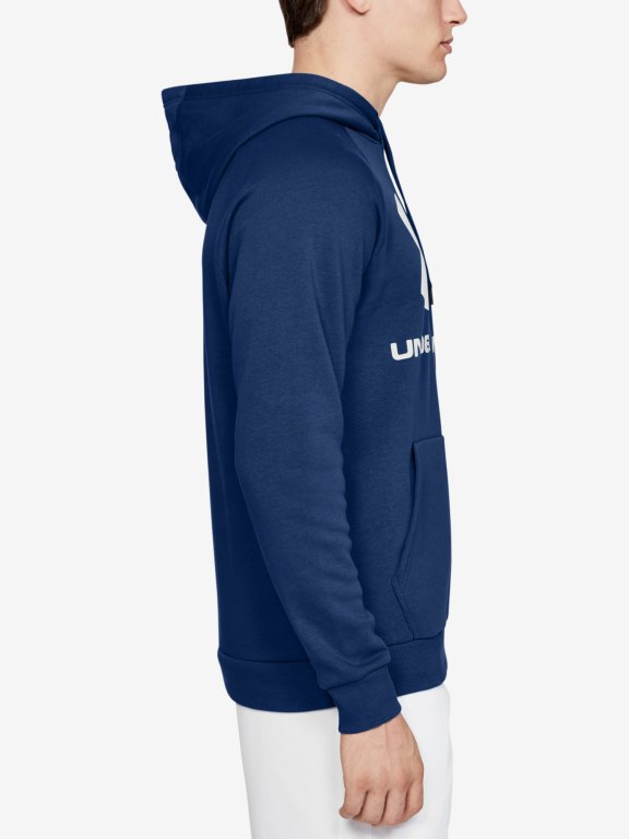 Mikina Under Armour Rival Fleece Sportstyle Logo Hoodie Man Blue