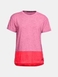 Triko Under Armour Charged Cotton SS Wmn Pink
