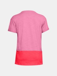 Triko Under Armour Charged Cotton SS Wmn Pink