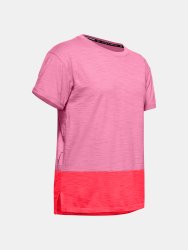 Triko Under Armour Charged Cotton SS Wmn Pink