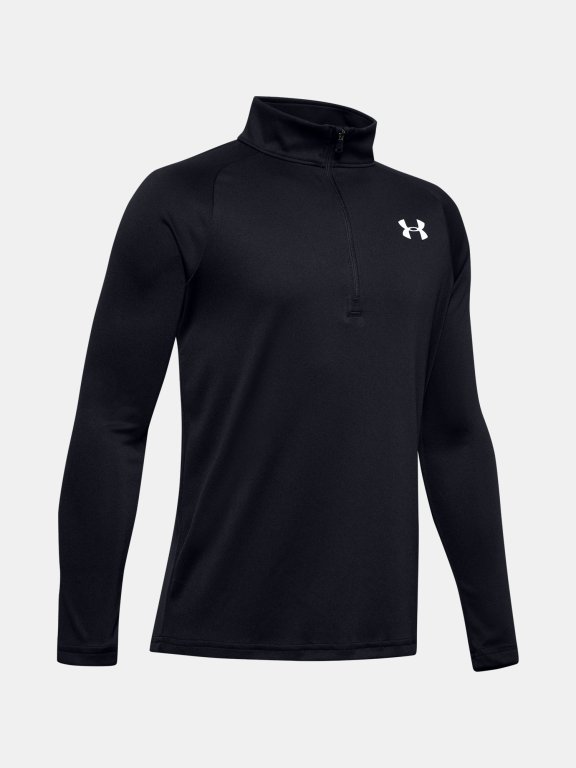 Triko Under Armour TECH 2.0 1/2 ZIP Jr Black