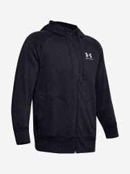 Mikina Under Armour Speckled Fleece Fz Hoodie Man black