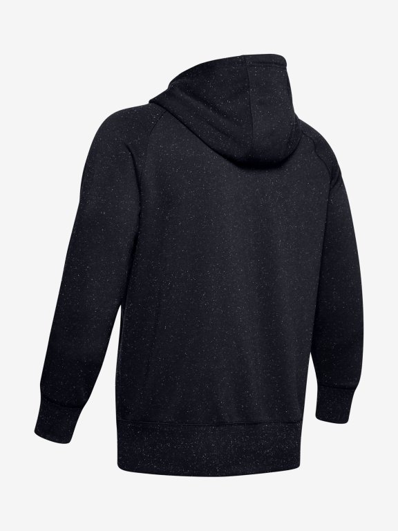 Mikina Under Armour Speckled Fleece Fz Hoodie Man black