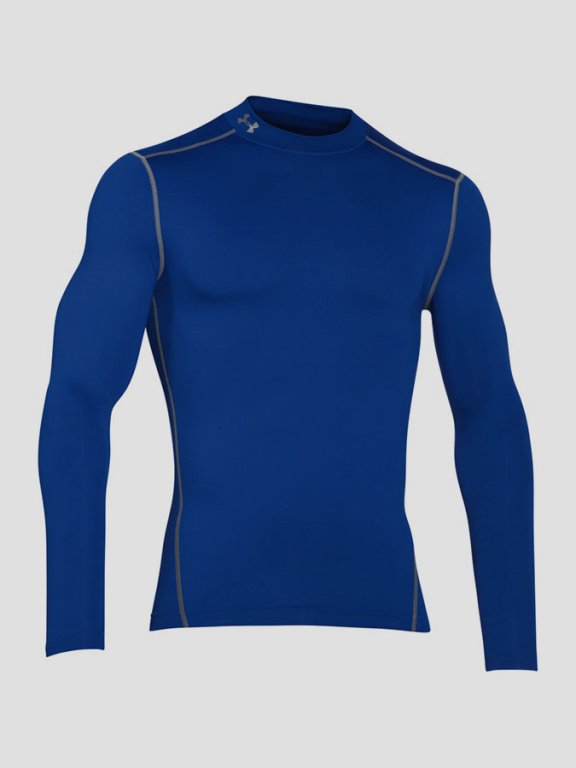 Tričko Under Armour Cg Mock Man Blue