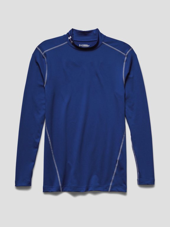 Tričko Under Armour Cg Mock Man Blue