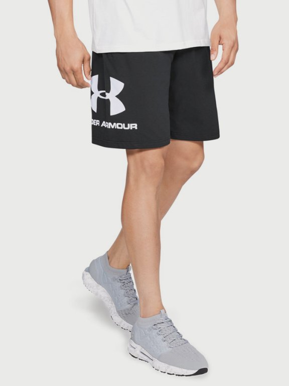 Kraťasy Under Armour Sportstyle Cotton Graphic Short Man Black