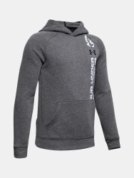 Mikina Under Armour Rival Wordmark Hoody Jr Black