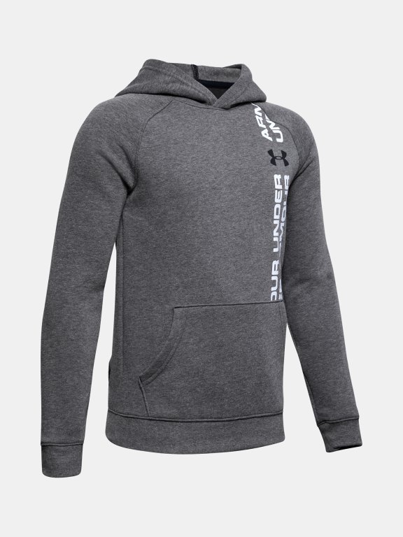 Mikina Under Armour Rival Wordmark Hoody Jr Black