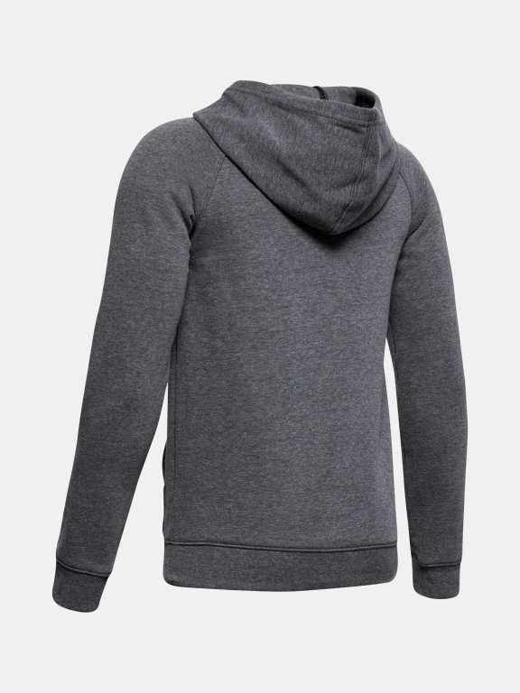 Mikina Under Armour Rival Wordmark Hoody Jr Black