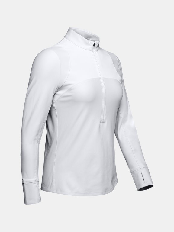 Triko Under Armour Qualifier Half Zip Wmn Gray