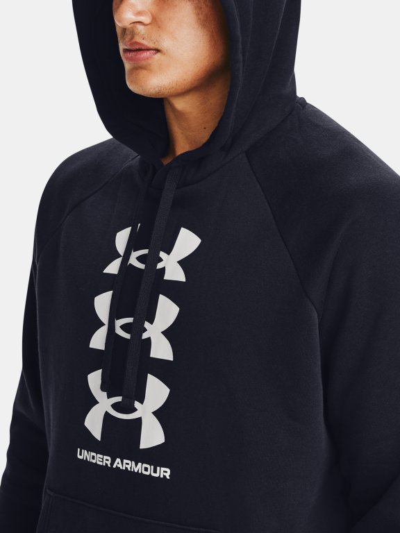 Mikina Under Armour Rival Flc Multilogo HD Man Black