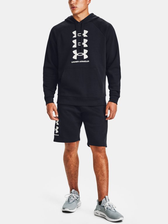 Mikina Under Armour Rival Flc Multilogo HD Man Black