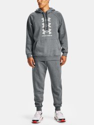 Mikina Under Armour Rival Flc Multilogo HD Man Gray