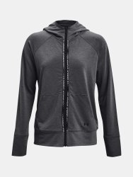 Mikina Under Armour Rival Terry Taped FZ Hoodie Wmn Gray