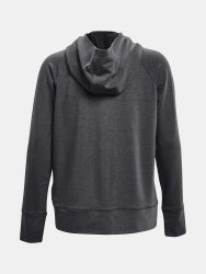 Mikina Under Armour Rival Terry Taped FZ Hoodie Wmn Gray