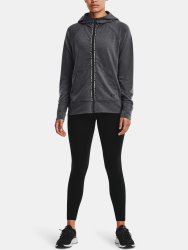 Mikina Under Armour Rival Terry Taped FZ Hoodie Wmn Gray