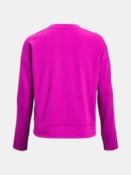 Mikina Under Armour Rival Terry Taped Crew Wmn Pink