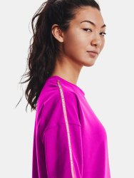 Mikina Under Armour Rival Terry Taped Crew Wmn Pink