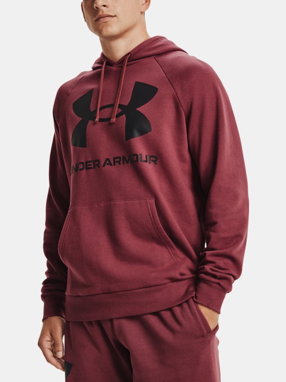 Mikina Under Armour Rival Fleece Big Logo HD Man Red