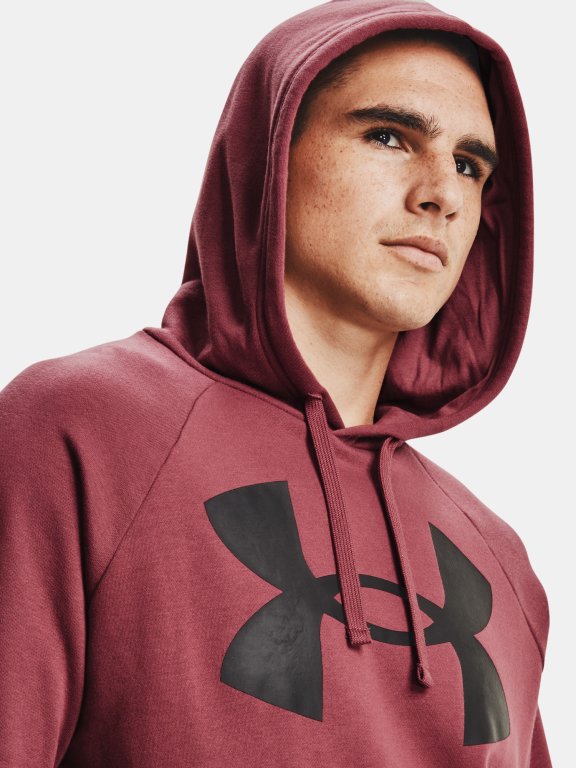Mikina Under Armour Rival Fleece Big Logo HD Man Red