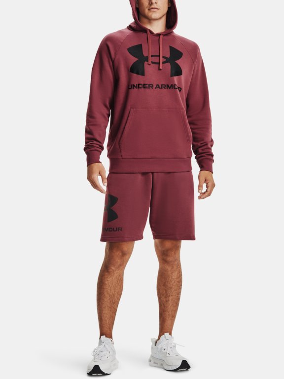 Mikina Under Armour Rival Fleece Big Logo HD Man Red