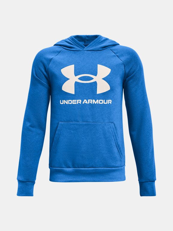 Mikina Under Armour Rival Fleece Hoodie Jr Blue