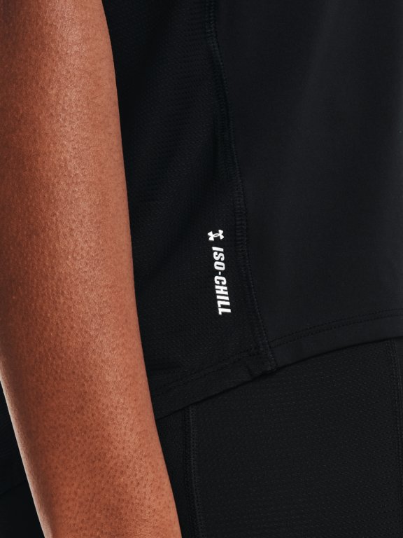Triko Under Armour IsoChill Run 200 SS Wmn Black