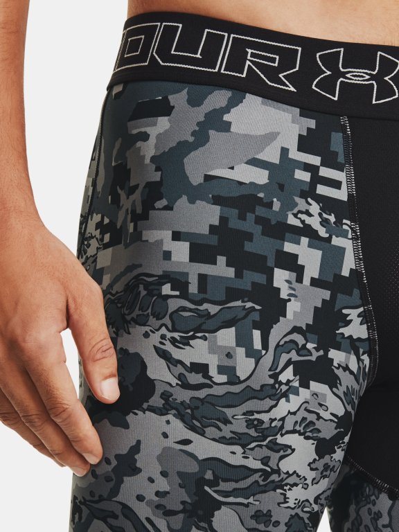 Legíny Under Armour CG Armour Print Leggings Man Black