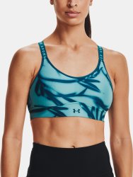Podprsenka Under Armour Infinity Mid Printed Bra Wmn Blue