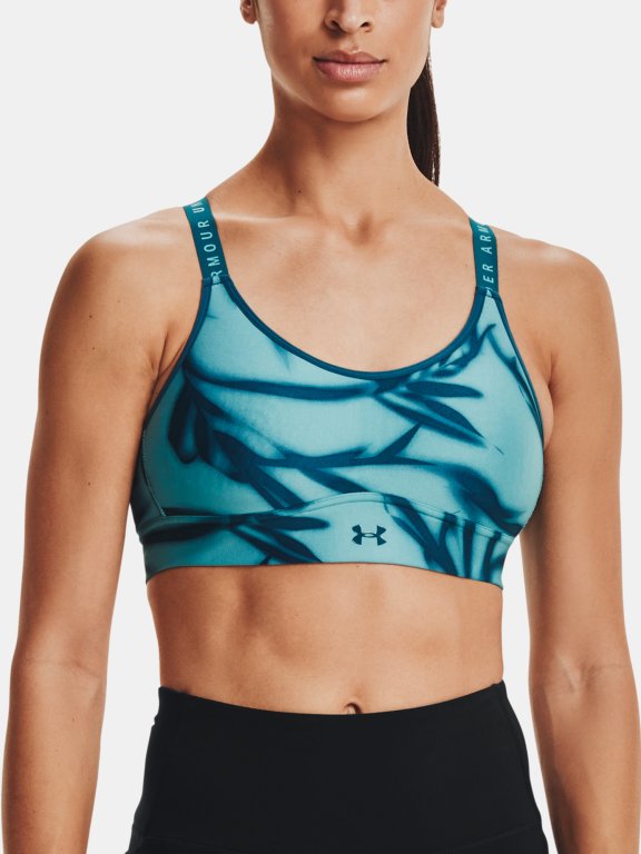 Podprsenka Under Armour Infinity Mid Printed Bra Wmn Blue