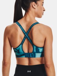 Podprsenka Under Armour Infinity Mid Printed Bra Wmn Blue