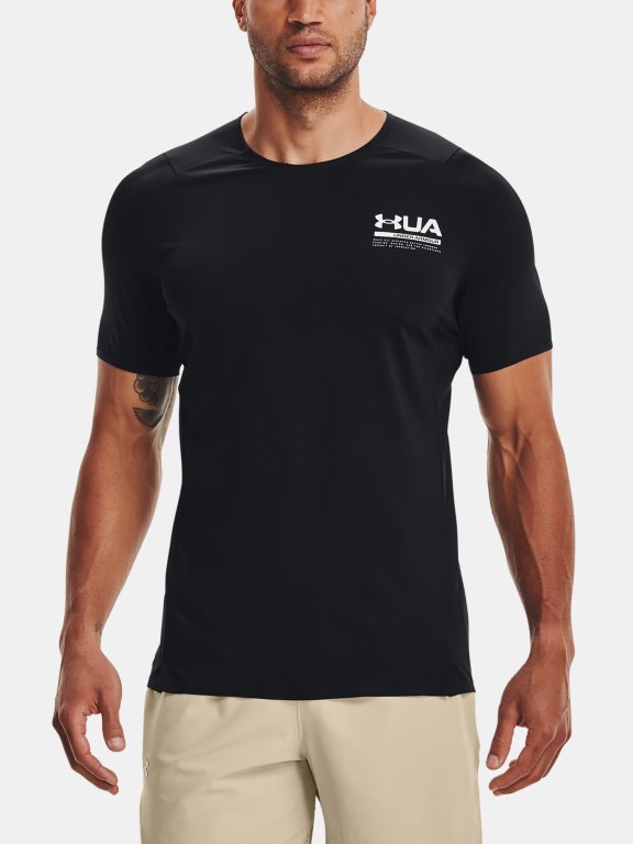 Tričko Under Armour HG IsoChill Perforated SS Man black