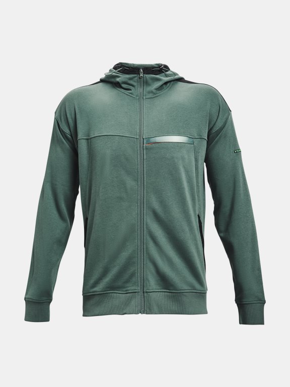 Mikina Under Armour Rival Terry Amp Fz Hd Man Green