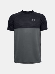 Triko Under Armour Tech Colorblock Ss Jr Black