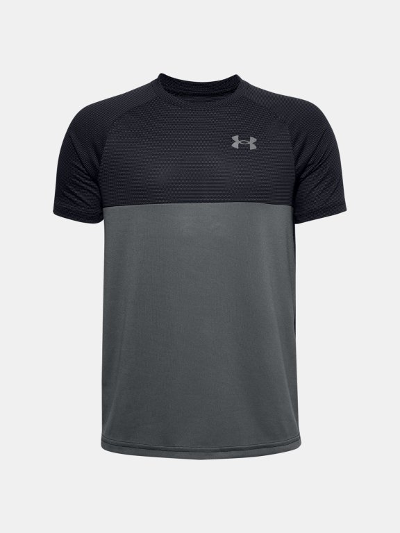 Triko Under Armour Tech Colorblock Ss Jr Black