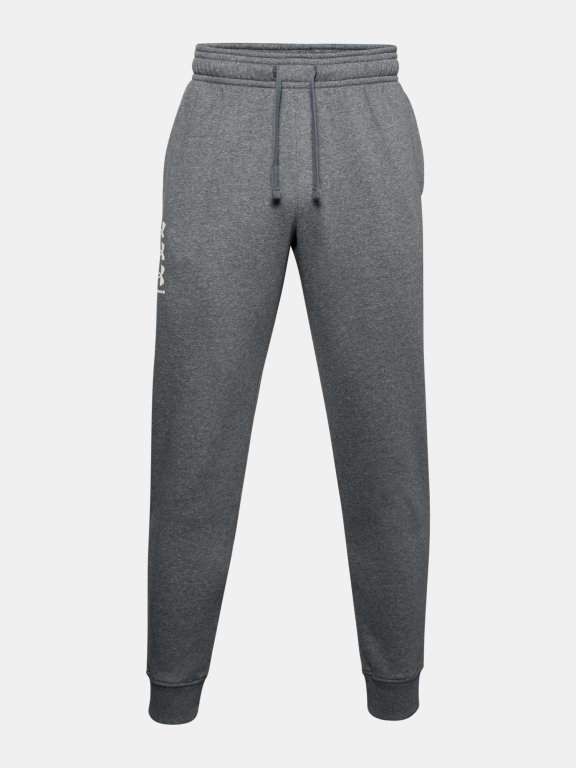 Tepláky Under Armour Rival Flc Multilogo Jgs Man Gray